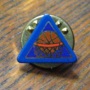 🏀 Basketball Hoop Net Ball Vintage Lapel Pin